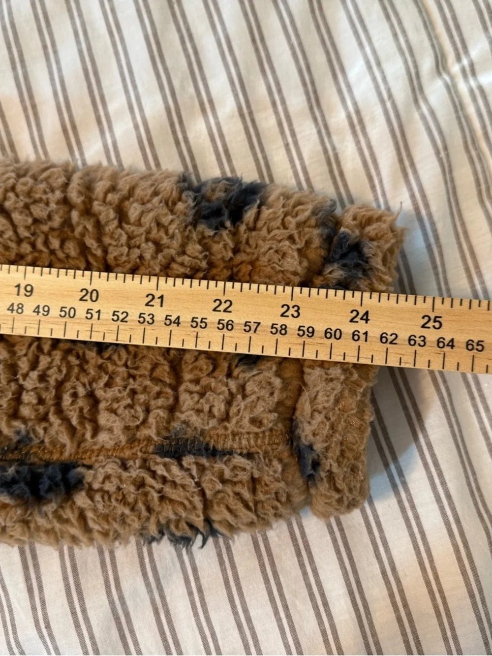 Abercrombie & Fitch Soft Leopard Print Sherpa Half Zip Pullover Jacket
